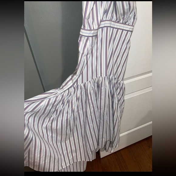 New! Veronica beard Radley Striped Halter Poplin Midi Dress 💜 size 8 NWT! - Picture 13 of 16